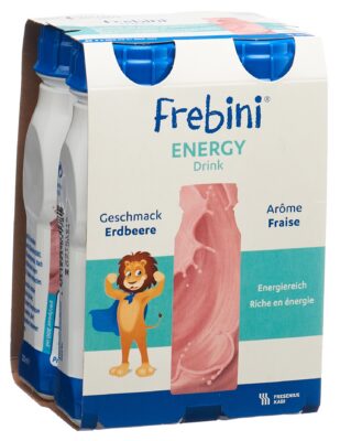 FREBINI Energy DRINK fraise 4 fl 200 ml