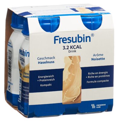 FRESUBIN 3.2 kcal DRINK noisette 4 x 125 ml