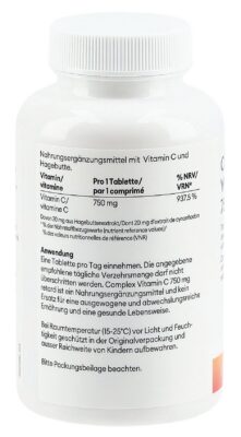 COMPLEX vitamine C retard cpr 750 mg bte 90 pce