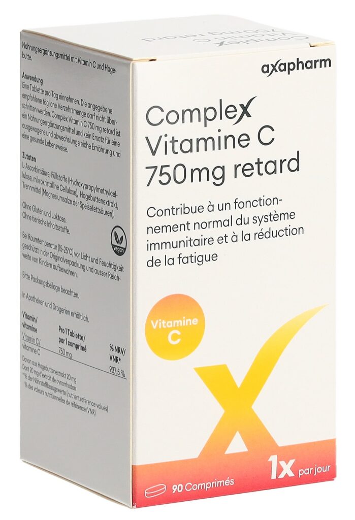 COMPLEX vitamine C retard cpr 750 mg bte 90 pce