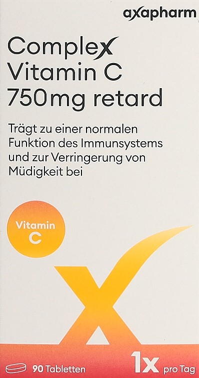 COMPLEX vitamine C retard cpr 750 mg bte 90 pce