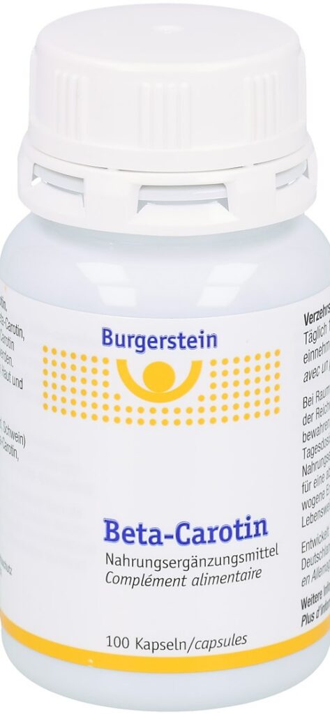 BURGERSTEIN Beta-Carotin caps bte 100 pce