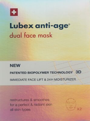 LUBEX anti-age dual face mask sach 2 pce