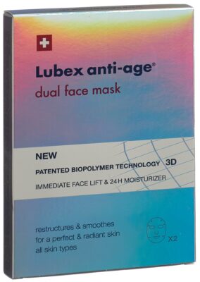 LUBEX anti-age dual face mask sach 2 pce