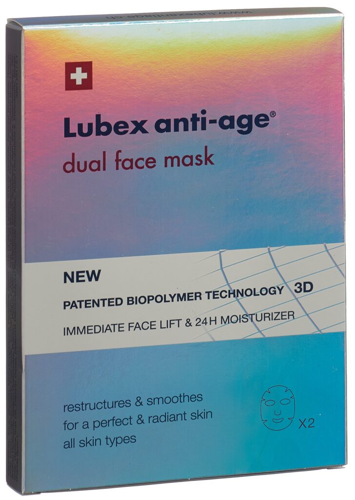 LUBEX anti-age dual face mask sach 2 pce