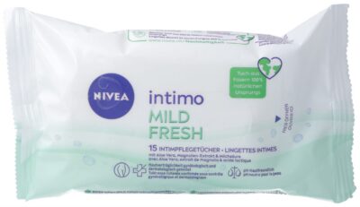 NIVEA intimo lingettes mild fresh sach 15 pce
