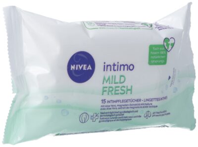 NIVEA intimo lingettes mild fresh sach 15 pce