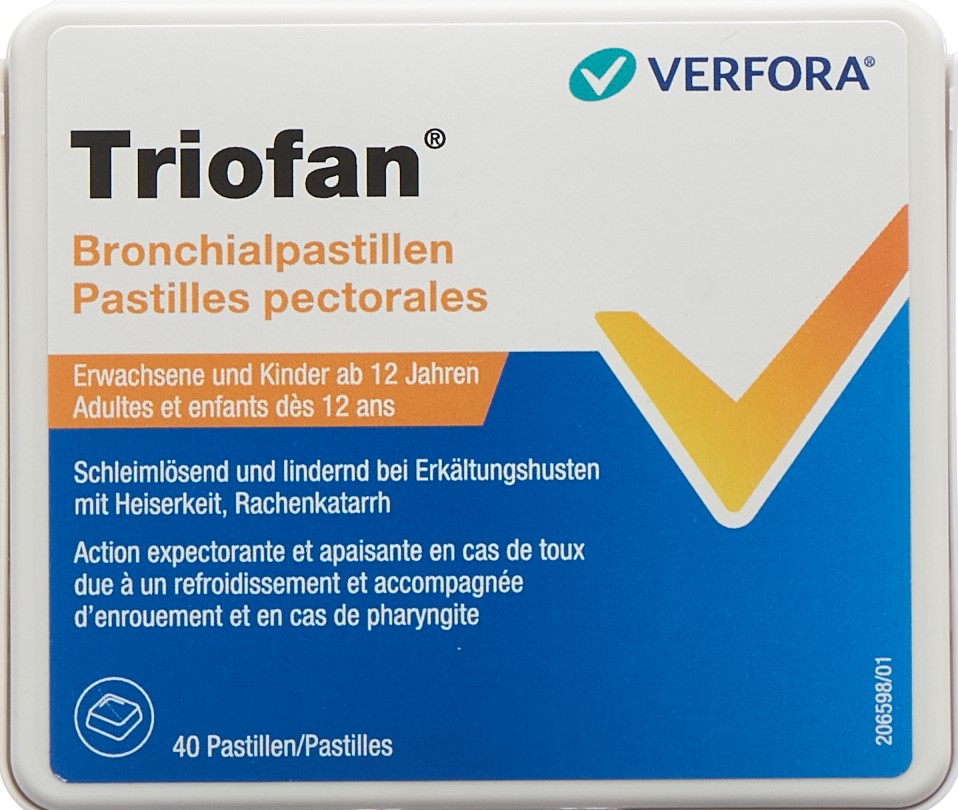 TRIOFAN Pastilles pectorales bte 40 pce
