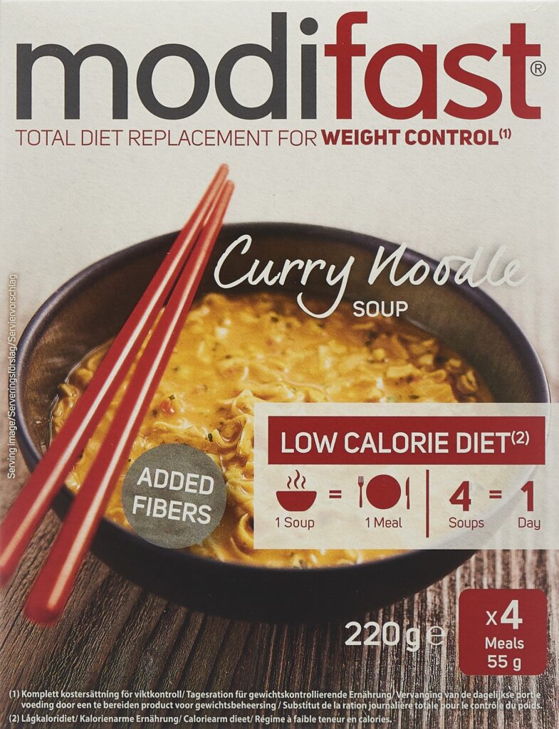 MODIFAST soupe nouilles curry 4 x 55 g
