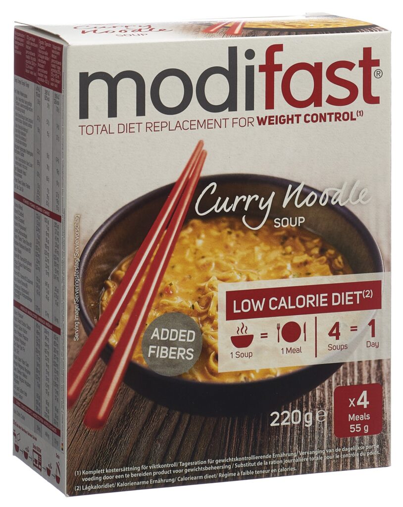 MODIFAST soupe nouilles curry 4 x 55 g