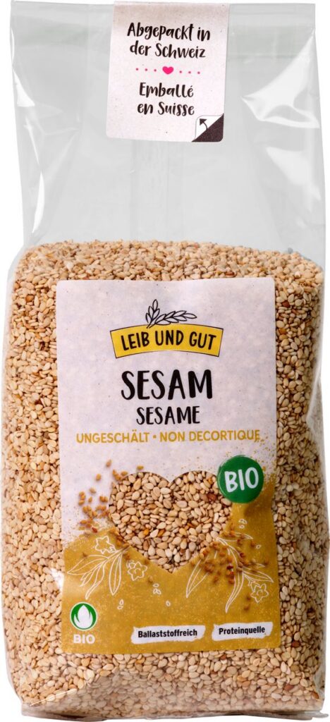 LEIBUNDGUT Sésame non décortiqué bio bou imp 350 g