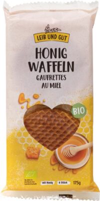 LEIBUNDGUT Gaufrette au miel bio sach 175 g