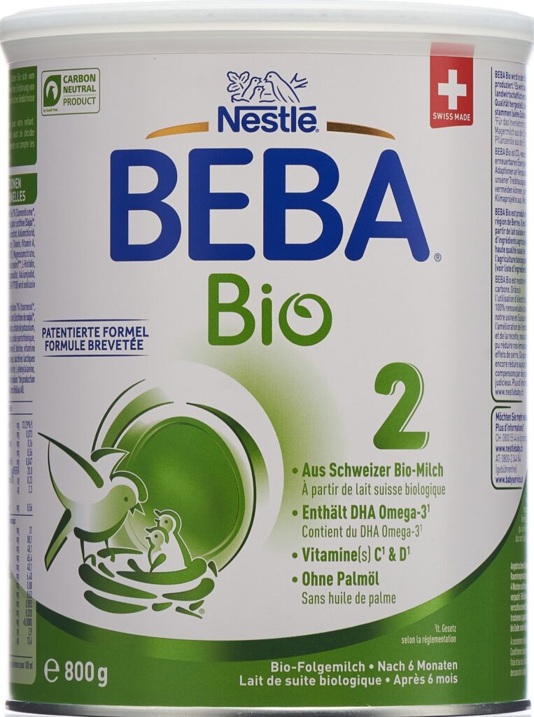 BEBA Bio 2 après 6 mois bte 800 g