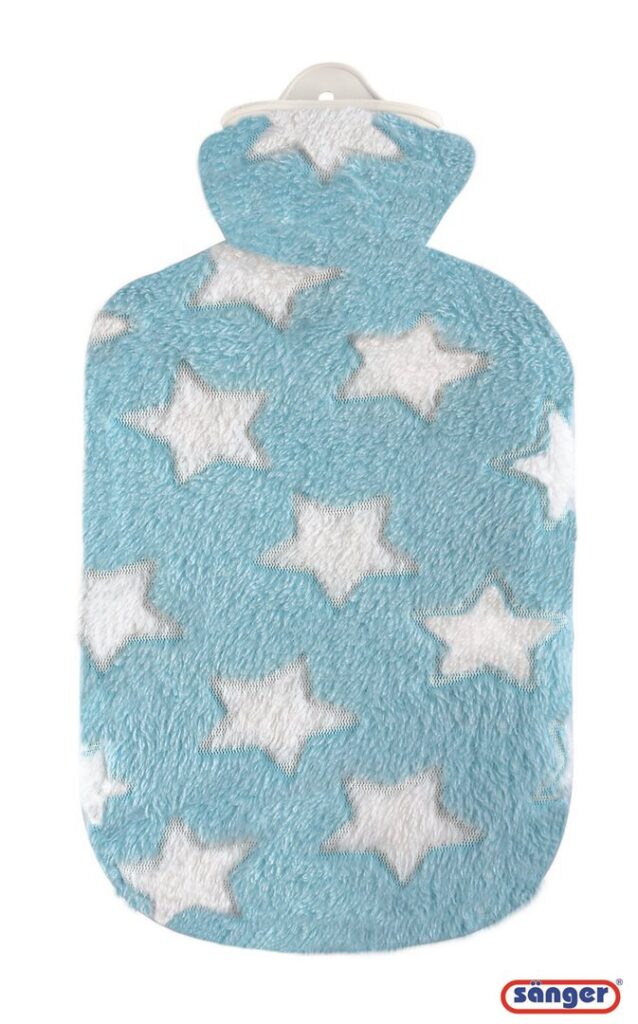 SÄNGER bouillotte housse peluche 2l étoiles bleu