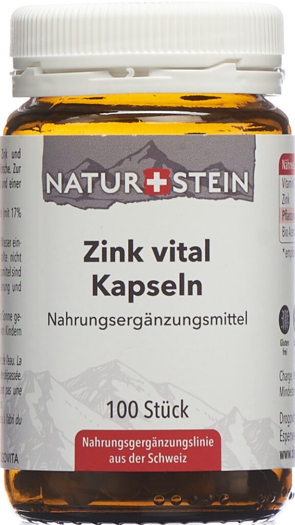 NATURSTEIN Zinc Vital caps verre 100 pce