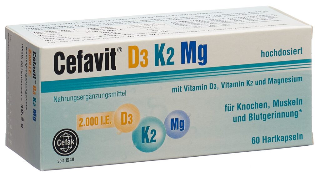 CEFAVIT D3 2000 K2 Mg caps 60 pce
