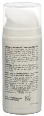 ALPINAMED Gel encens cannabis MSM dist 100 ml