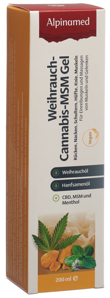 ALPINAMED Gel encens cannabis MSM dist 200 ml