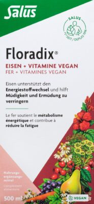FLORADIX VEGAN Fer + vitamines fl 500 ml