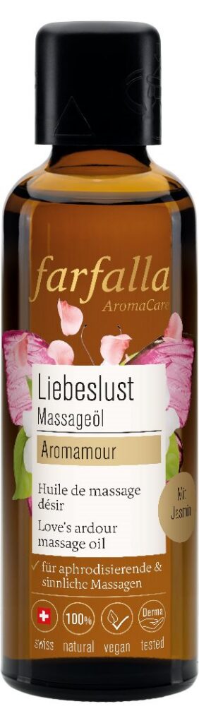 FARFALLA Huile de massage Aromamour désir fl 75 ml