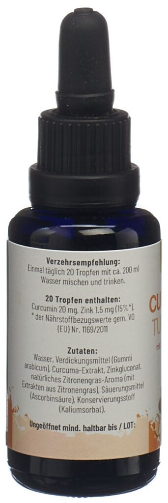 CANNSOL premium curcuma avec zinc gouttes 30 ml