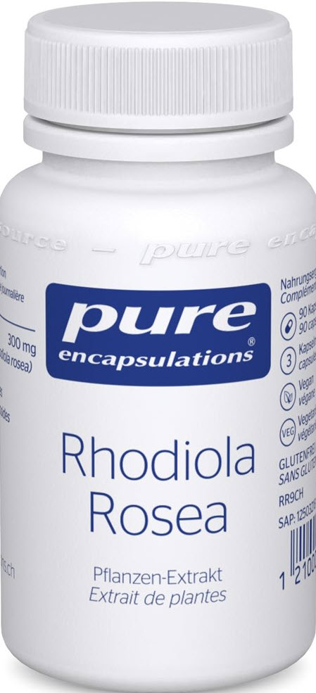PURE rhodiola rosea caps bte 90 pce