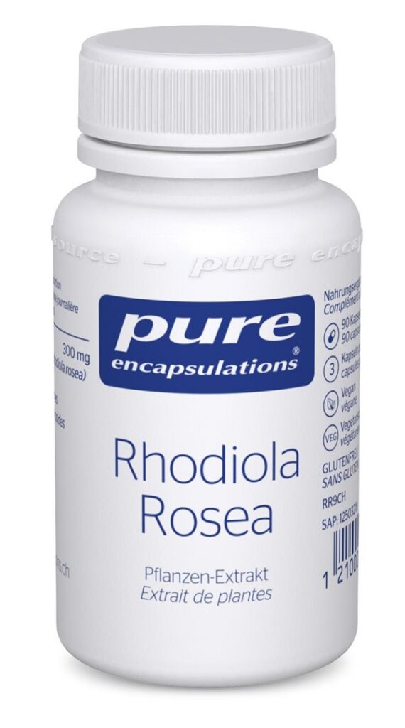 PURE rhodiola rosea caps bte 90 pce