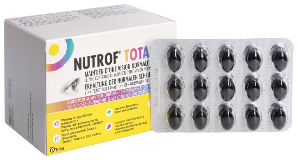 NUTROF Total Vit Spuren Omega 3 caps Vit D3 90 pce