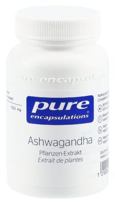 PURE ashwagandha caps bte 60 pce