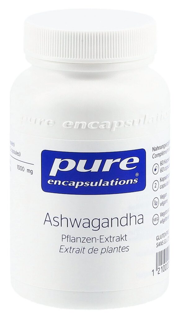 PURE ashwagandha caps bte 60 pce