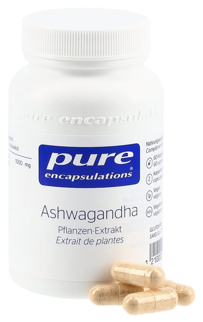 PURE ashwagandha caps bte 60 pce