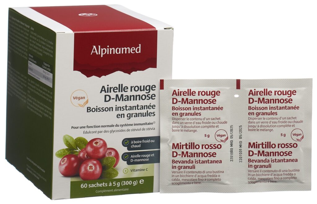 ALPINAMED Airelle rouge D-Mannose gran 60 sach 5 g