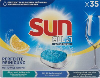 SUN All-in-1 Active Clean tabs Lemon box 35 pce