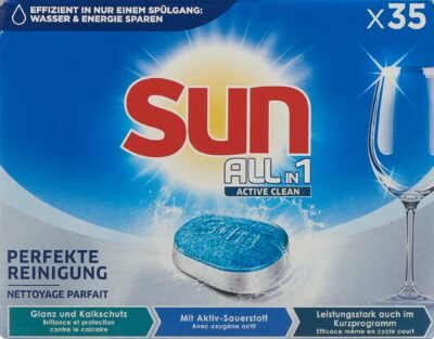 SUN All-in-1 Active Clean tabs Regular box 35 pce