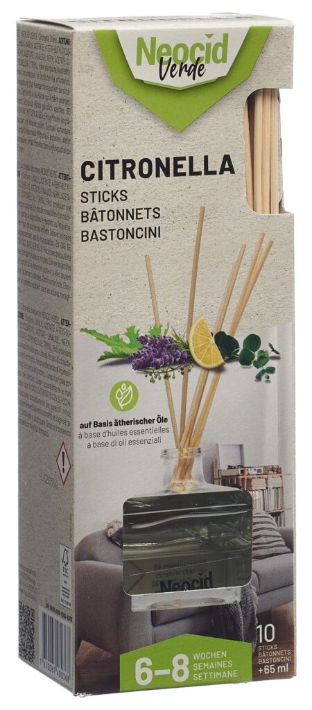 NEOCID VERDE citronella avec 10 bâtonnets fl 65 ml