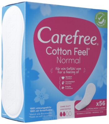 CAREFREE Cotton Feel carton 56 pce
