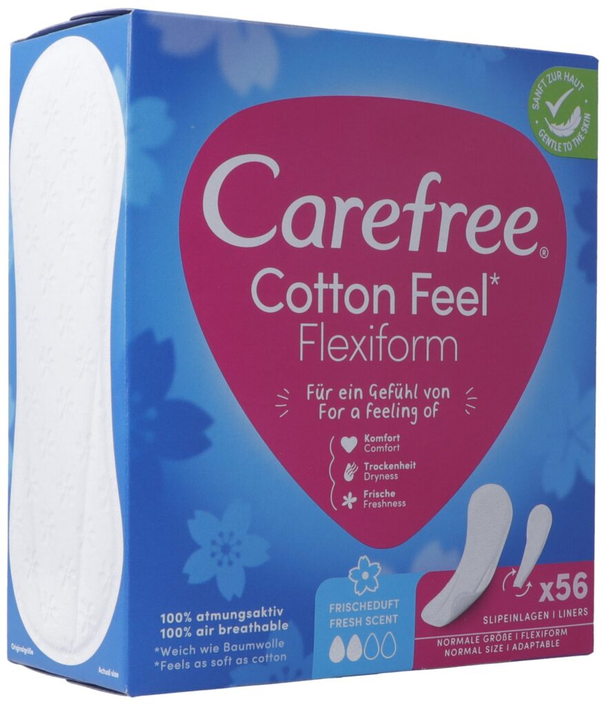 CAREFREE Cotton Feel Flexiform Fresh 56 pce