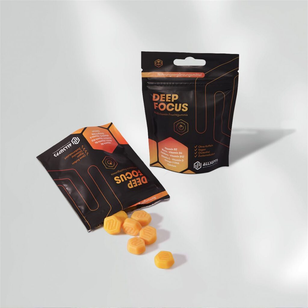 ALLSUPPS Deep Focus multivit gomm pêche 12 pce