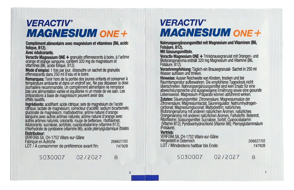 VERACTIV Magnesium One+ sach 30 pce