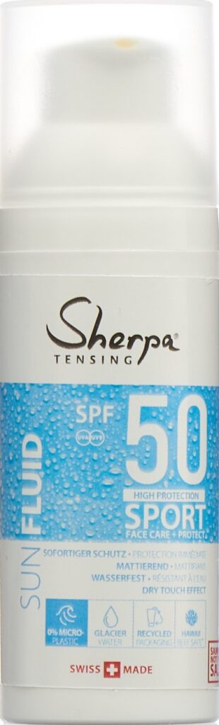 SHERPA TENSING sun fluid SPF50 sport fl 50 ml