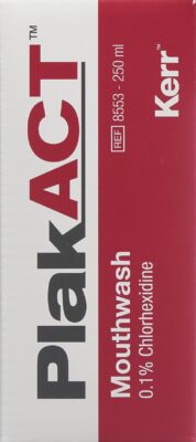 PLAKACT bain de bouche 0.1 % chlorhexidine 250 ml