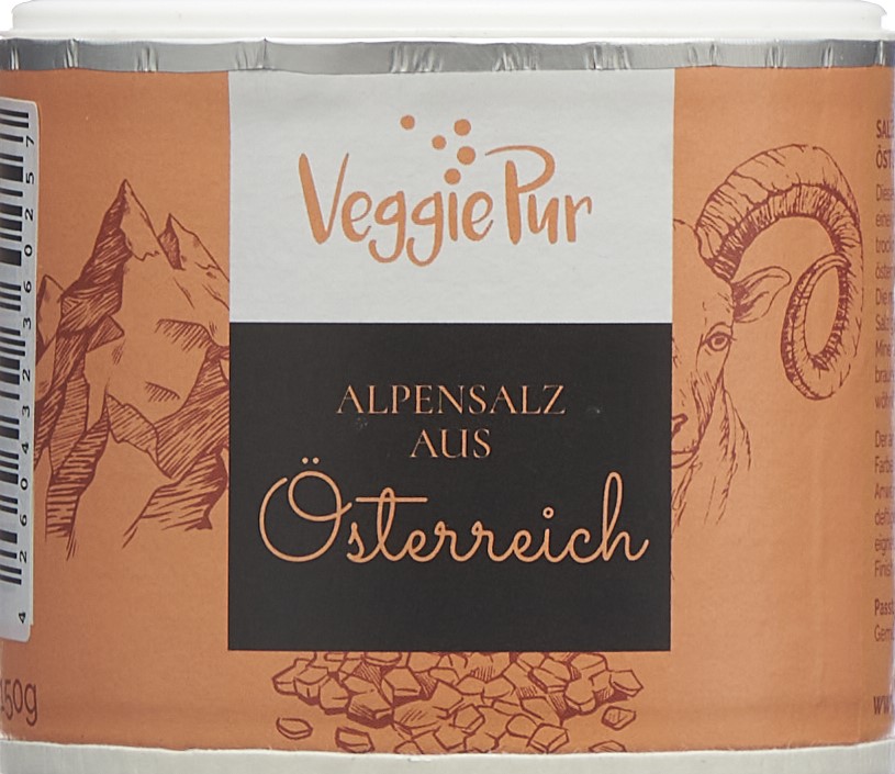 VEGGIEPUR Sel des Alpes d'Autriche bte 150 g