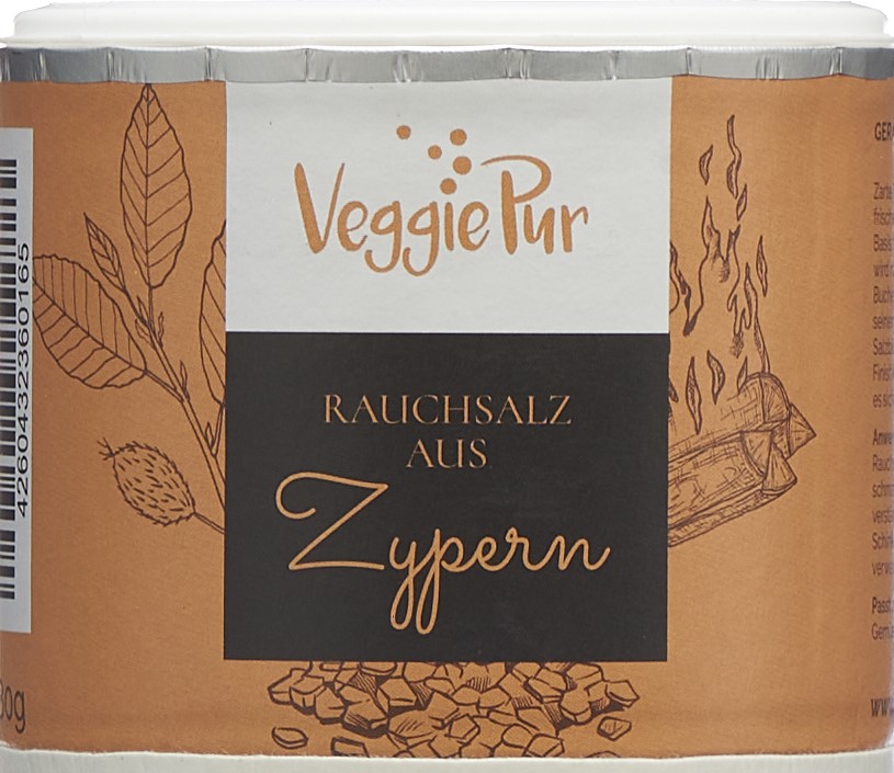 VEGGIEPUR Feuille de sel fumé de Chypre 80 g