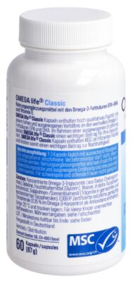 OMEGA-LIFE Classic caps 500 mg bte 60 pce