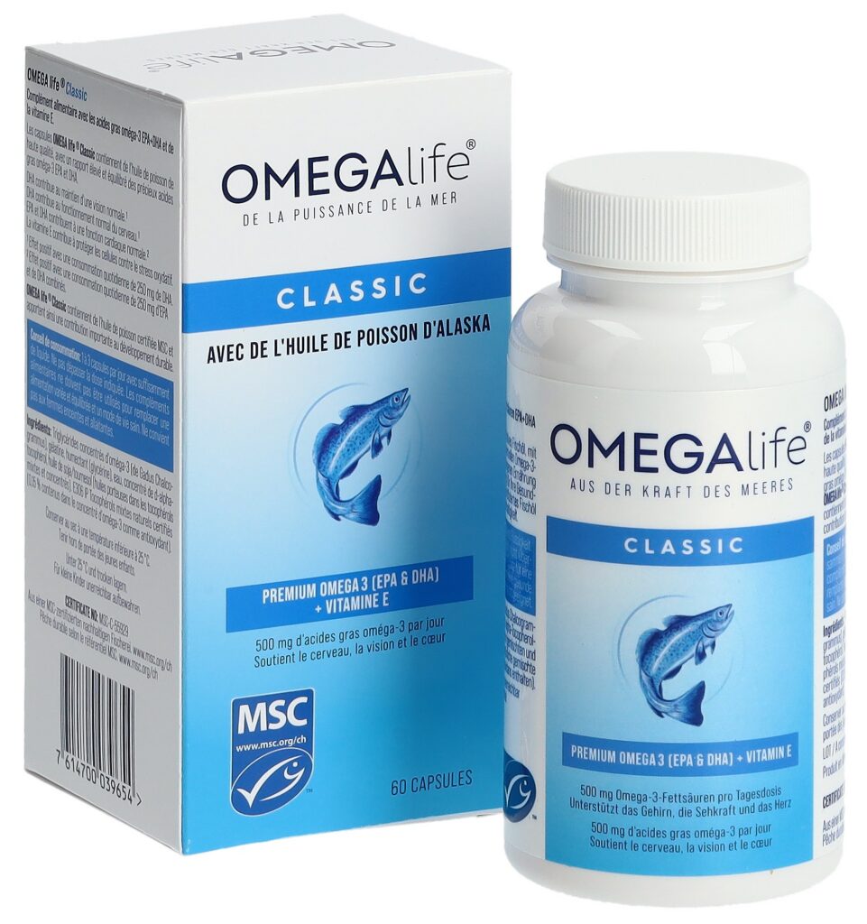 OMEGA-LIFE Classic caps 500 mg bte 60 pce