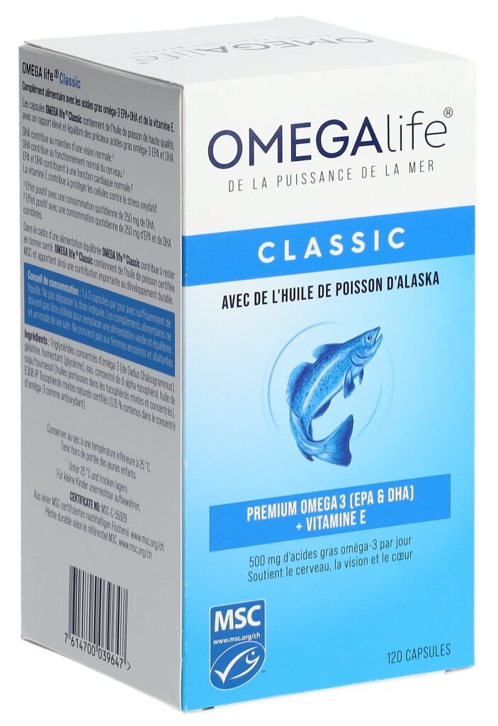 OMEGA-LIFE Classic caps 500 mg bte 120 pce
