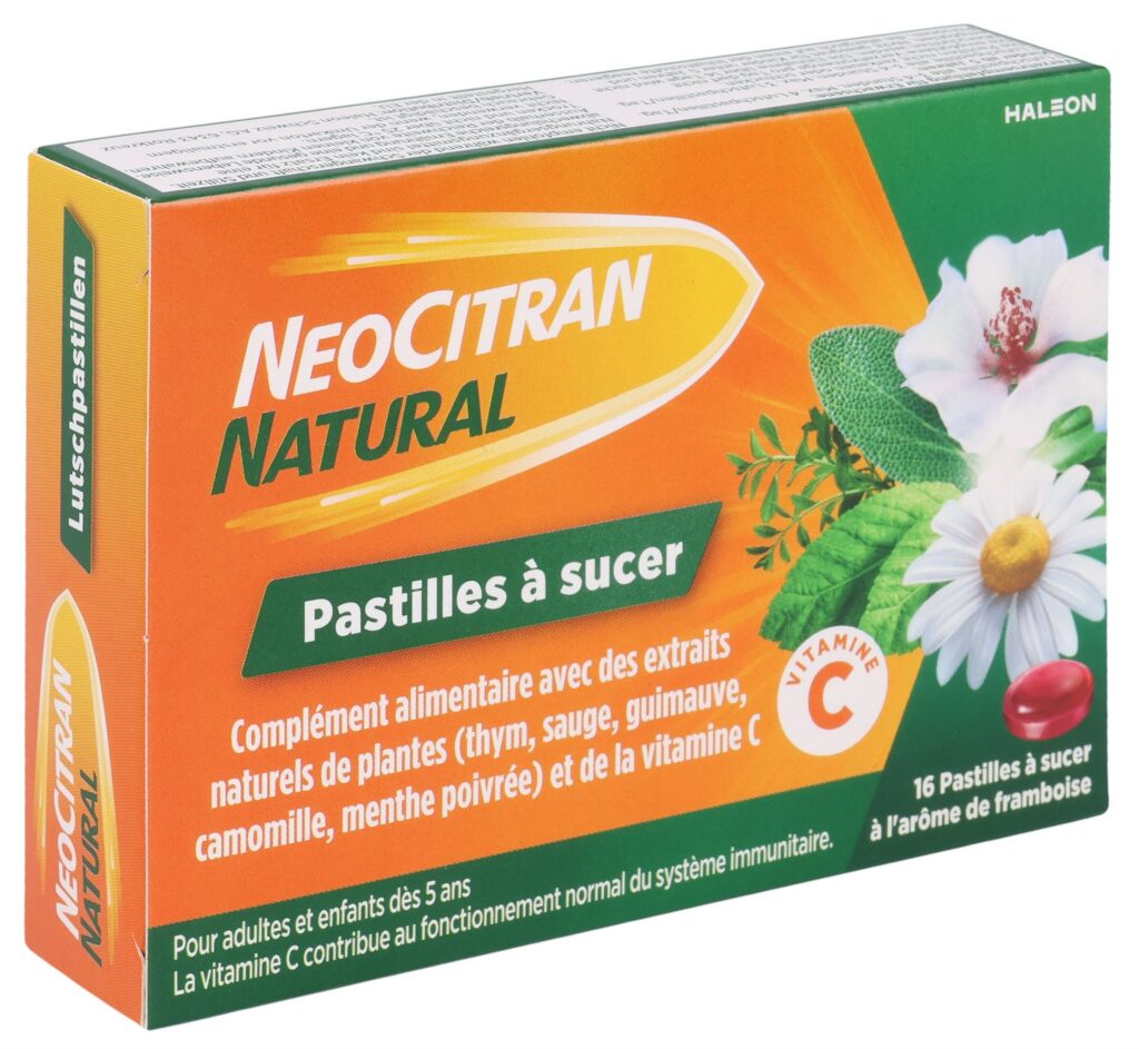 NEOCITRAN Natural pastilles à sucer 16 pce