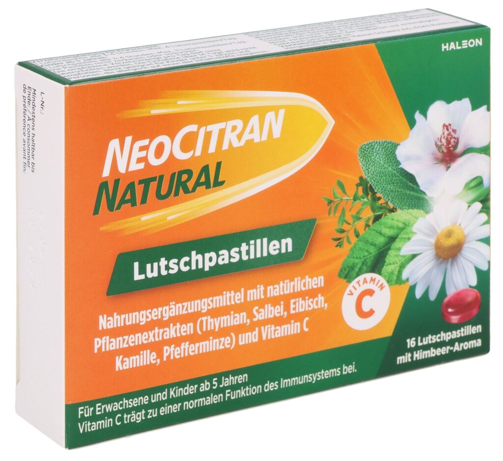 NEOCITRAN Natural pastilles à sucer 16 pce